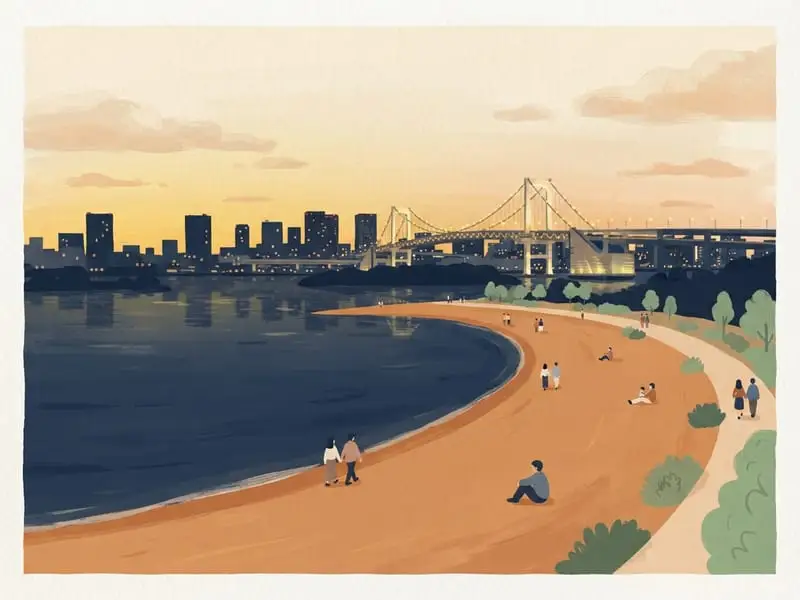 Ilustración: Odaiba Seaside Park