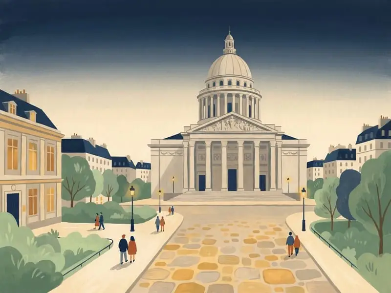 Illustration: Panthéon, first Sunday in winter