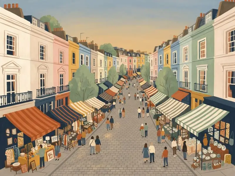 Illustrazione: Portobello Road Market