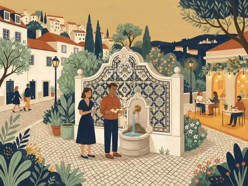 Ilustración: Fuentes públicas de agua potable