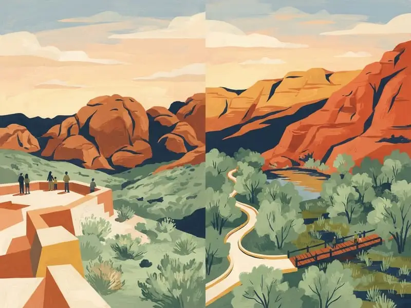 Illustration: Red Rock Overlook and Red Spring