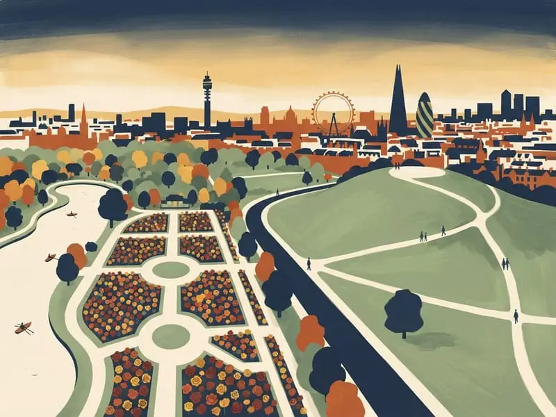 Illustrazione: Regent's Park e Primrose Hill