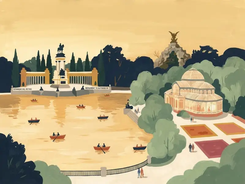 Ilustración: Parque del Retiro