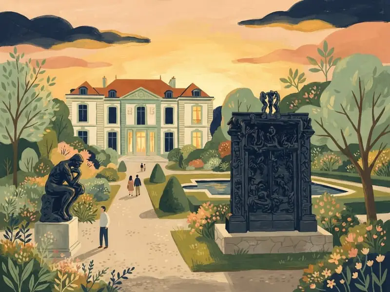 Illustration: Musée Rodin, first Sunday in winter