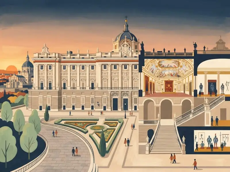 Ilustración: Palacio Real (gratis para ciudadanos de la UE y latinoamericanos)