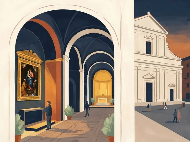 Illustration : Sant'Agostino (Caravage et Raphaël)