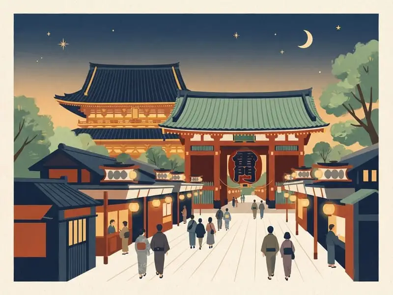 Ilustración: Templo Senso-ji