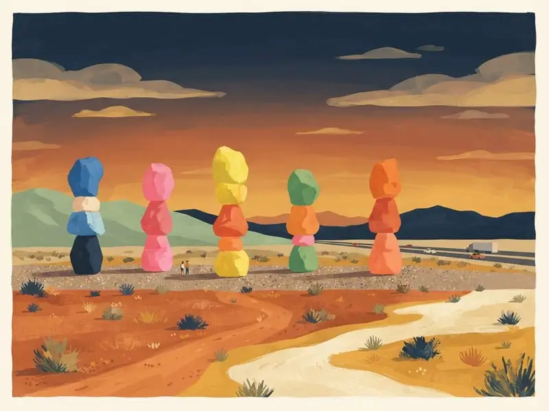 Illustration: Seven Magic Mountains
