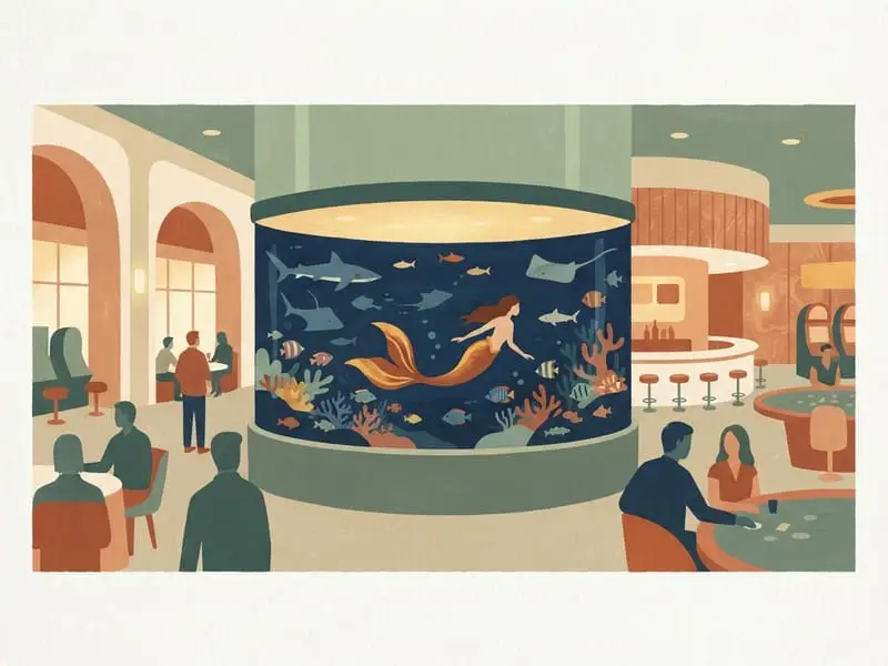 Illustration: Silverton Aquarium and mermaid swims