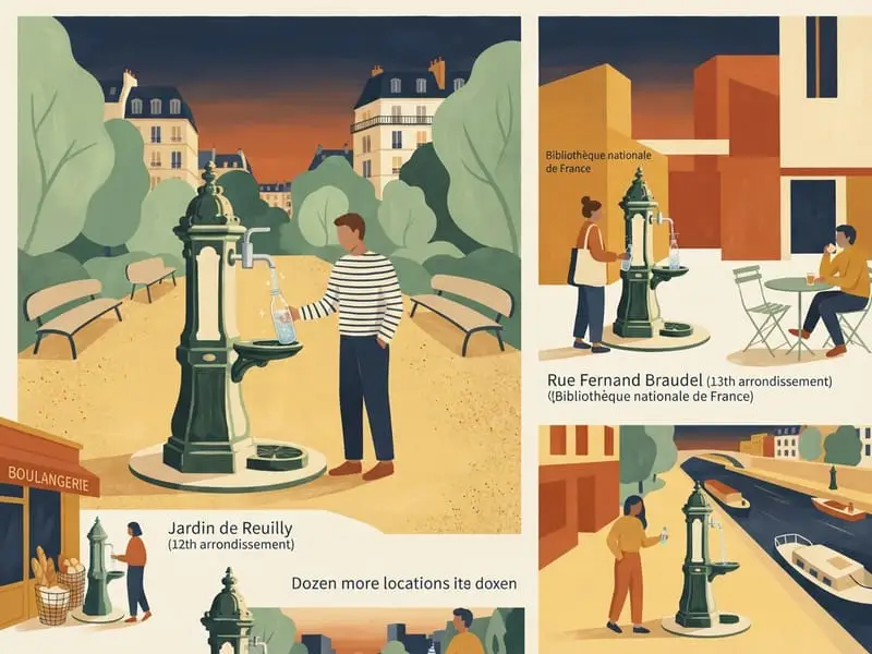 Ilustración: Fuentes de agua con gas