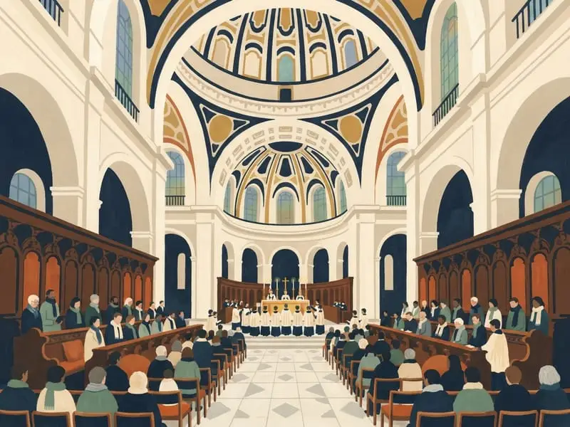 Illustrazione: Choral Evensong alla cattedrale di St Paul