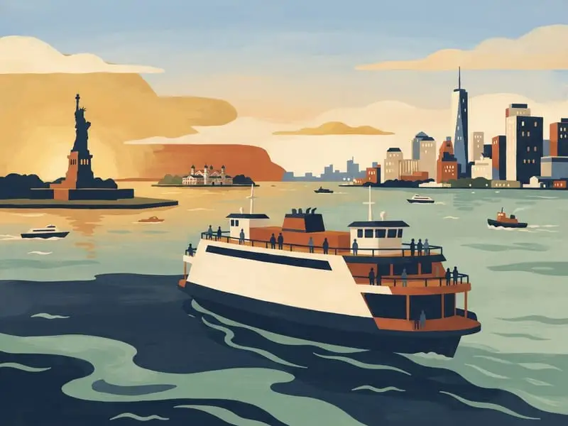 Ilustração: Staten Island Ferry