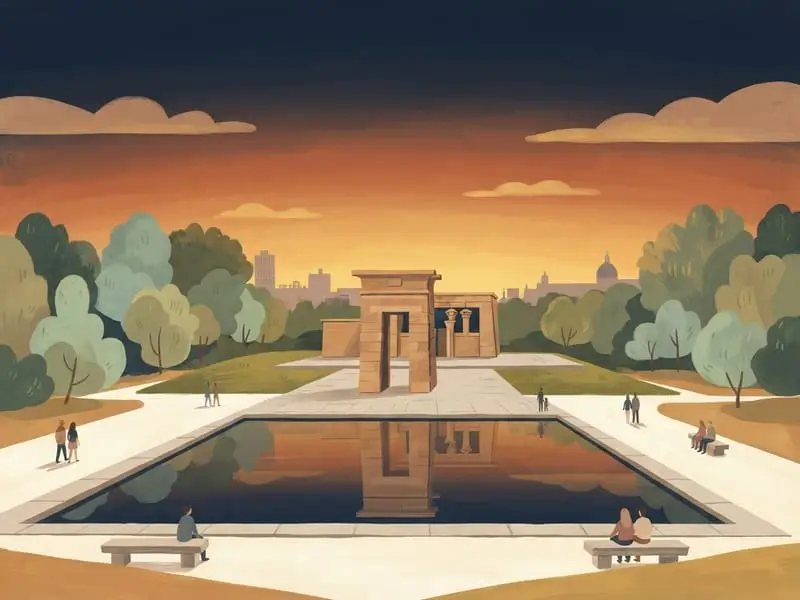 Ilustración: Templo de Debod
