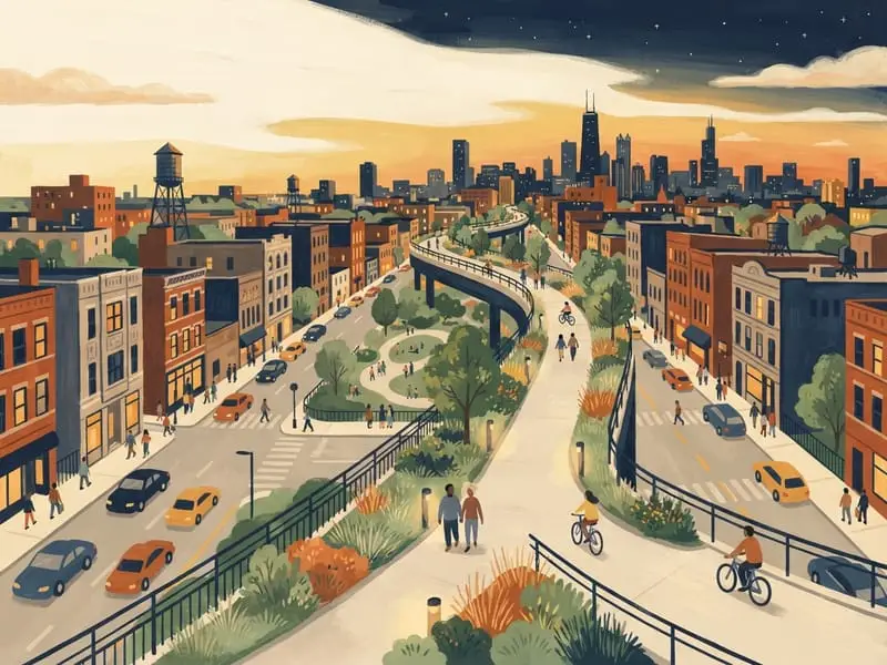 Illustration: The 606 (Bloomingdale Trail)