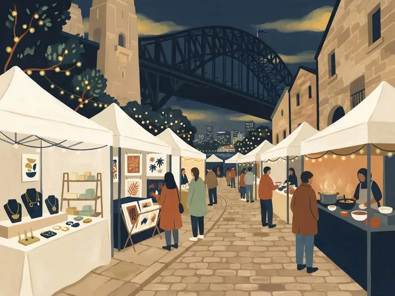 Illustration : The Rocks Markets