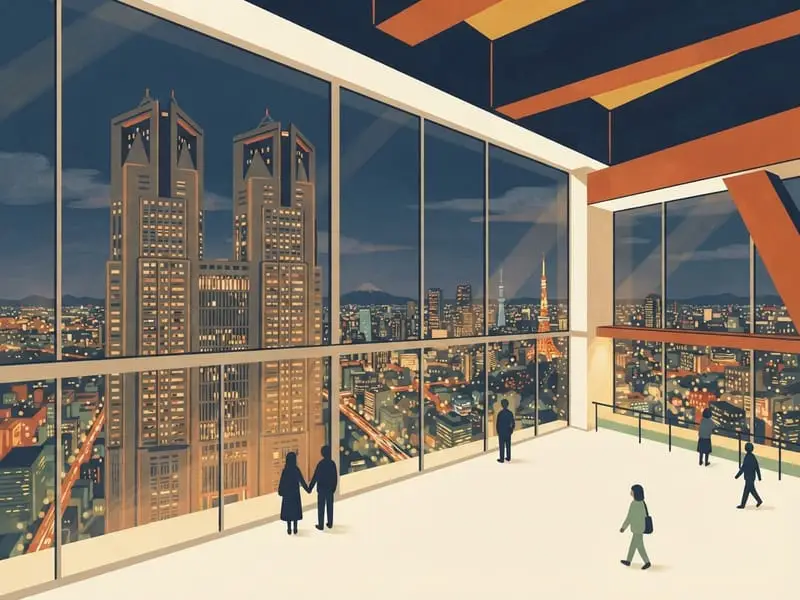 Ilustración: Miradores del Tokyo Metropolitan Government Building