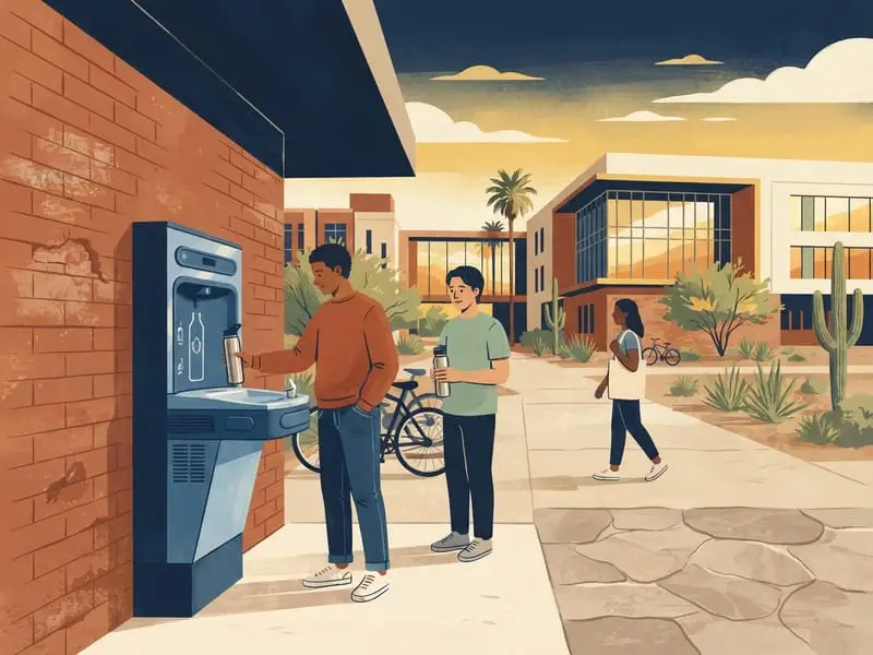 Illustration : Eau filtrée gratuite à l'UNLV