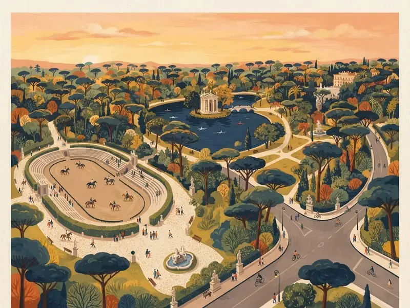 Illustration : Villa Borghese