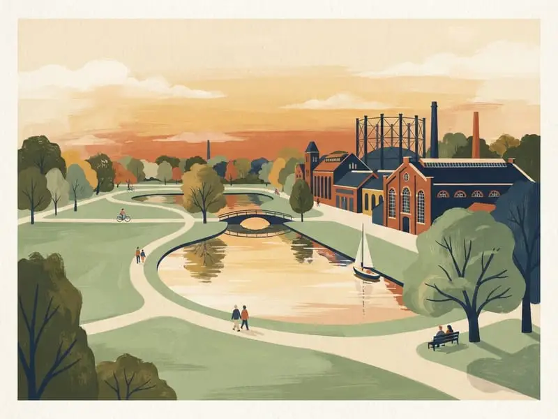 Illustrazione: Westerpark e Westergas