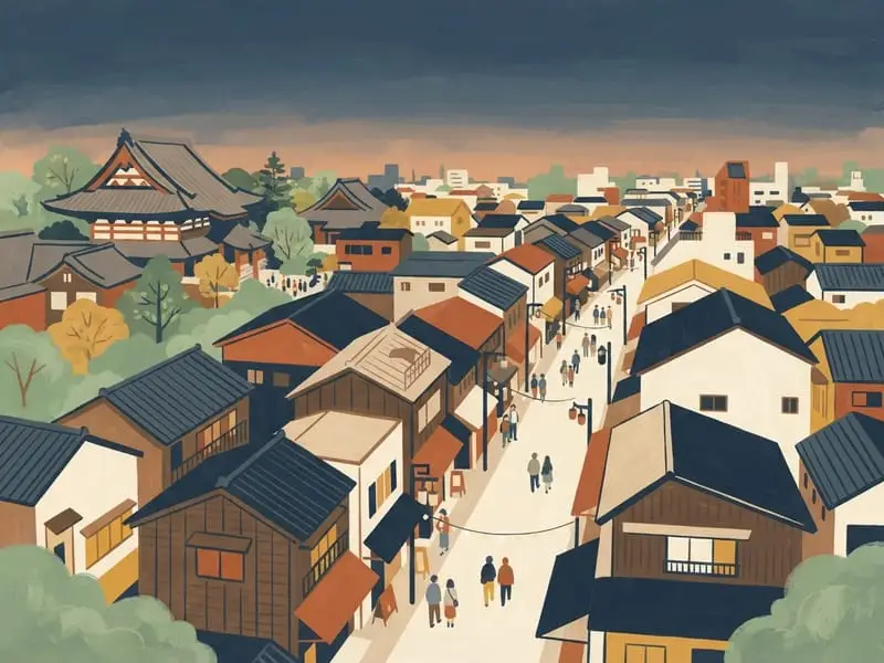 Ilustración: Yanaka y Yanaka Ginza