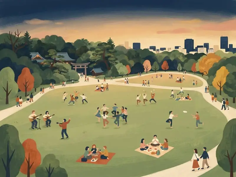 Ilustración: Parque Yoyogi