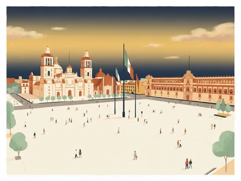 Illustration: Zócalo (Plaza de la Constitución)
